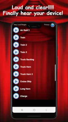 Very Loud Ringtones android App screenshot 2